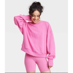 Joy Lab Women’s Loose Fit Sweatshirt Pink size XL NWT